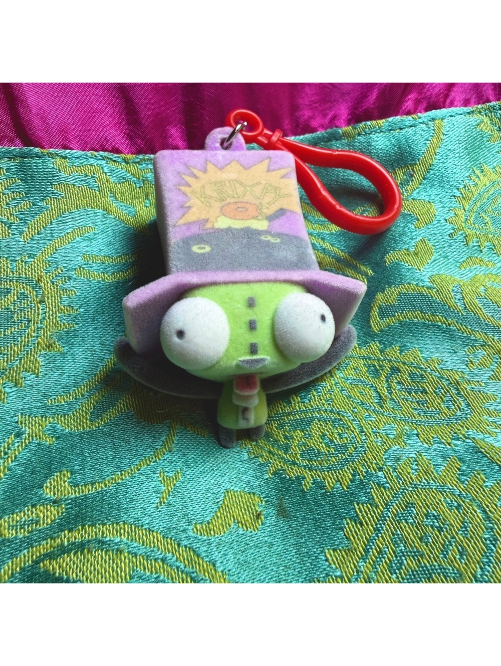 Invader Zim Gir Flocked Cereal Box Bag Charm